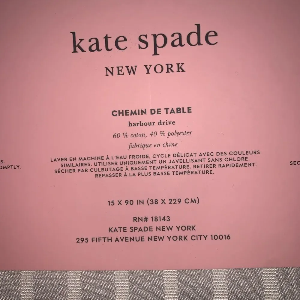NWT Harbour Drive Kate Spade Table Runner